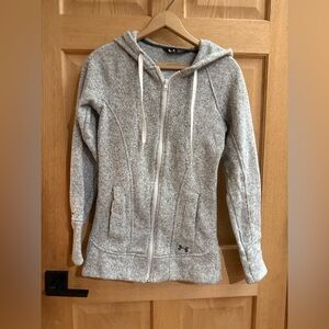 Under Armour Storm Women's Gray Long Zip-Up Fleece Hoodie